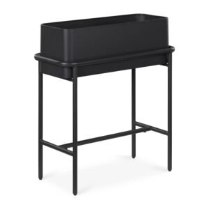 Tall Black Planter Box