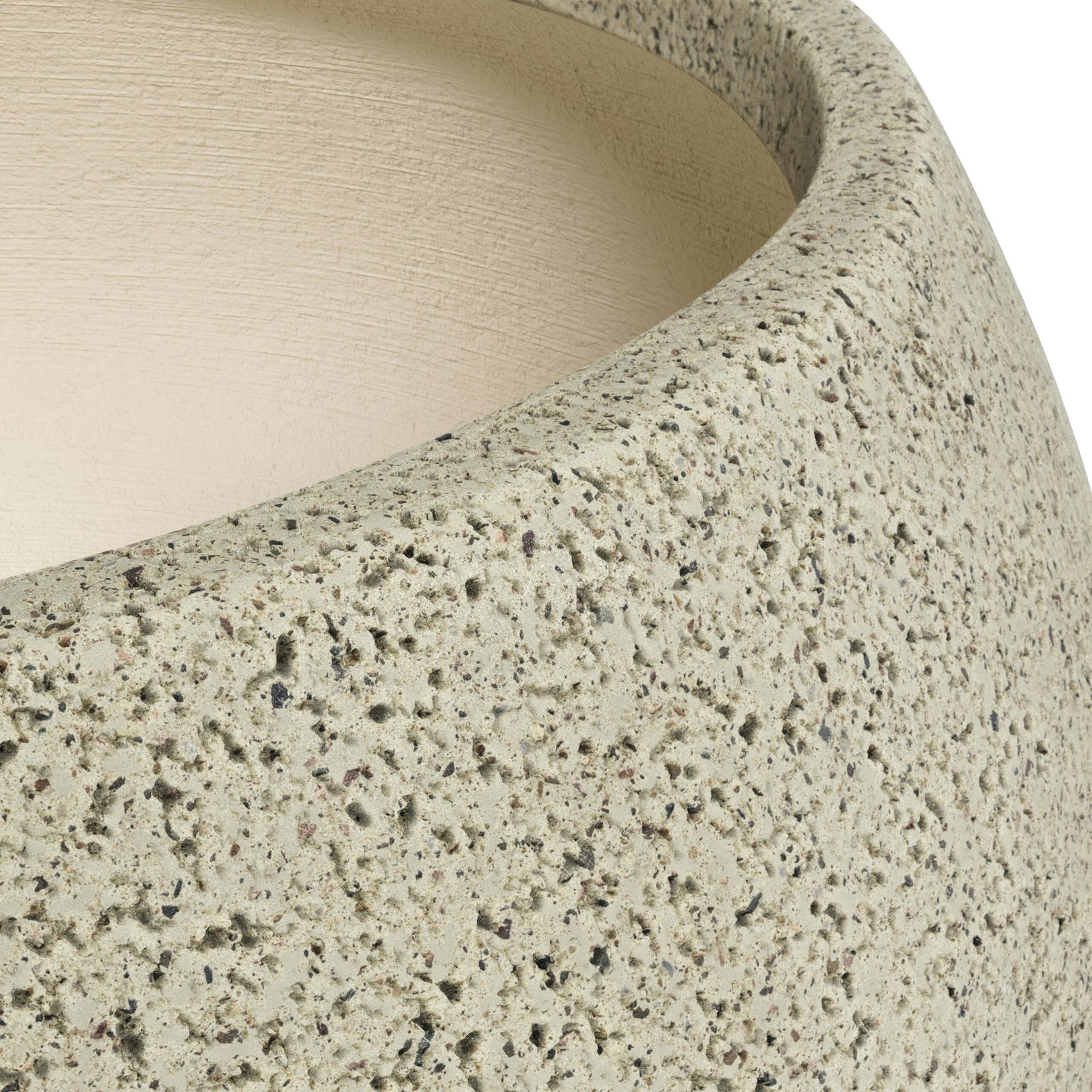 Round Stone Plant Pot - Image 6